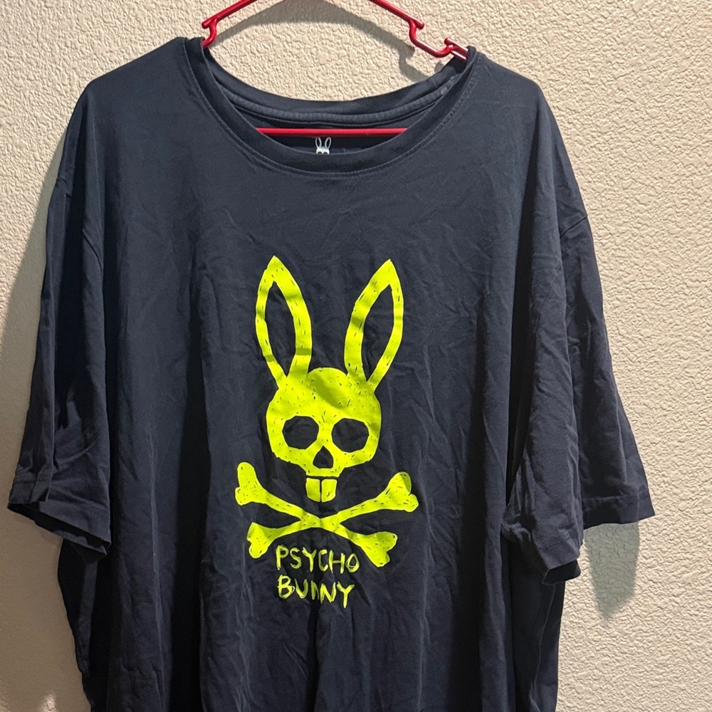 Psycho Bunny Neon Yellow Graphic Tee – 4XLT
